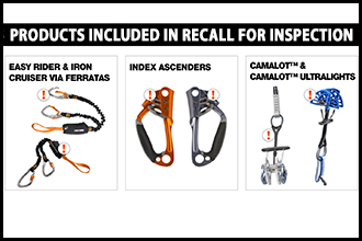 Products included in recall for inspection.