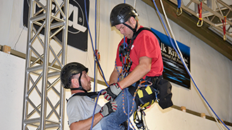 Rope access training with Vertical Axcess.