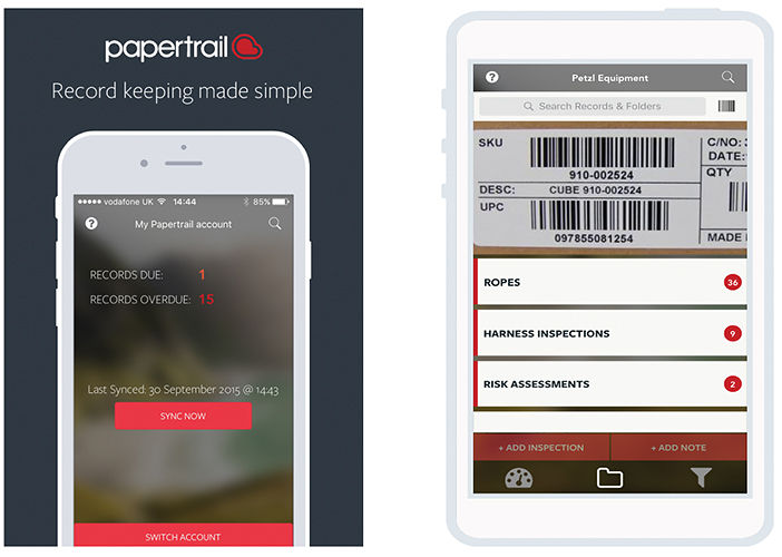 Papertrail mobile system
